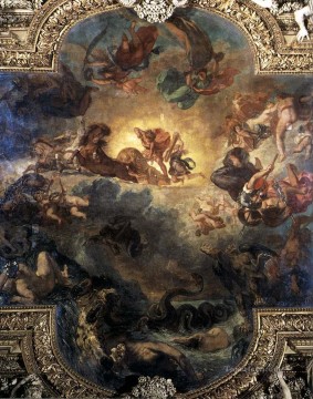 Apollo Slays Python Romantic Eugene Delacroix Oil Paintings